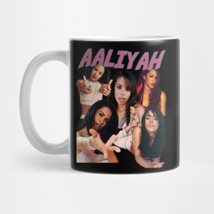 Aaliyahs Tribute Threads Retro R&B Harmony Icon Graphic T-Shirt Mug